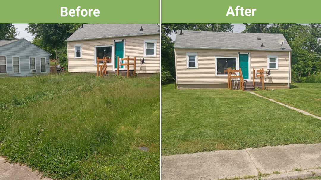 Mowing Before & After #1